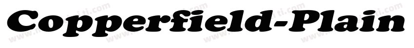 Copperfield-Plain Regular字体转换
